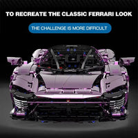 Thumbnail for Building Blocks Tech MOC Ferrari Daytona SP3 Supercar Bricks Toys 006-1 - 3