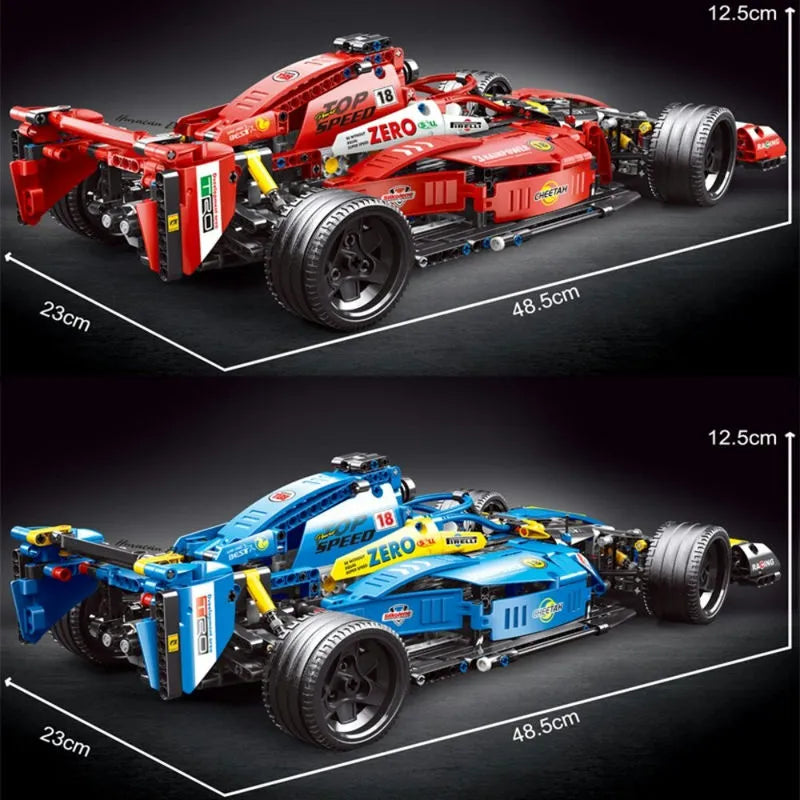 Building Blocks Tech MOC T2019 F1 Alternate Super Racing Car Bricks Toys Construction Set Toys - 5