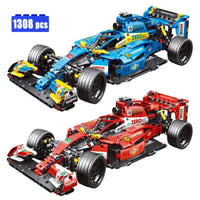 Thumbnail for Building Blocks Tech MOC T2019 F1 Alternate Super Racing Car Bricks Toys Construction Set Toys - 2