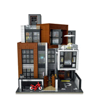 Thumbnail for Building Blocks MOC City Expert Street Brown Modern Villa Bricks Toys 10204 Construction Set Toys - 1