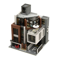 Thumbnail for Building Blocks MOC City Expert Street Brown Modern Villa Bricks Toys 10204 Construction Set Toys - 7