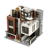 Thumbnail for Building Blocks MOC City Street Expert Modern Brown Villa Bricks Toy 10204 Construction Set Toys - 4