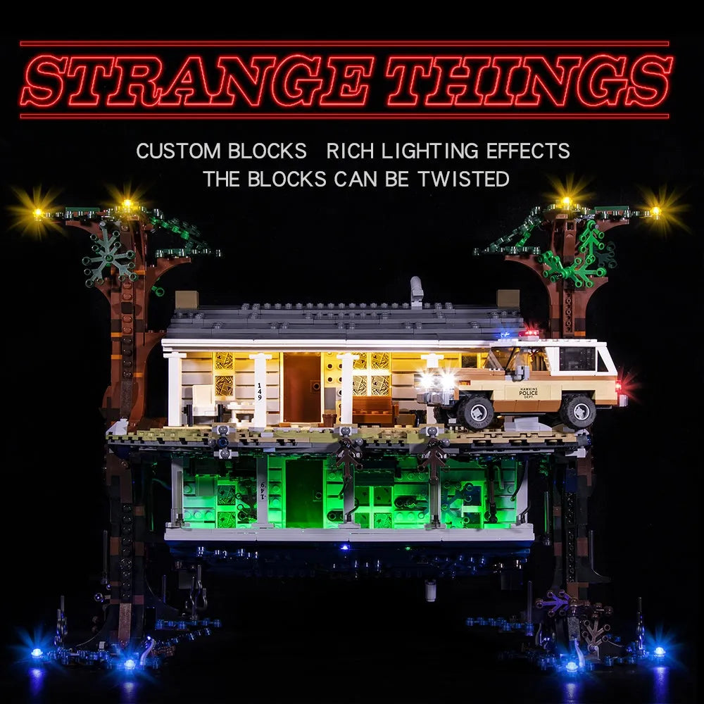 Lights Set DIY LED Light For 75810 Stranger Things The Upside Down Construction Set Toys - 5