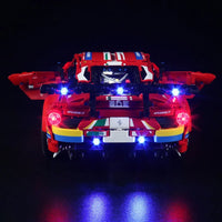 Thumbnail for Lights Set DIY LED Lighting Set For 42125 Ferrari 488 GTE Construction Set Toys - 7