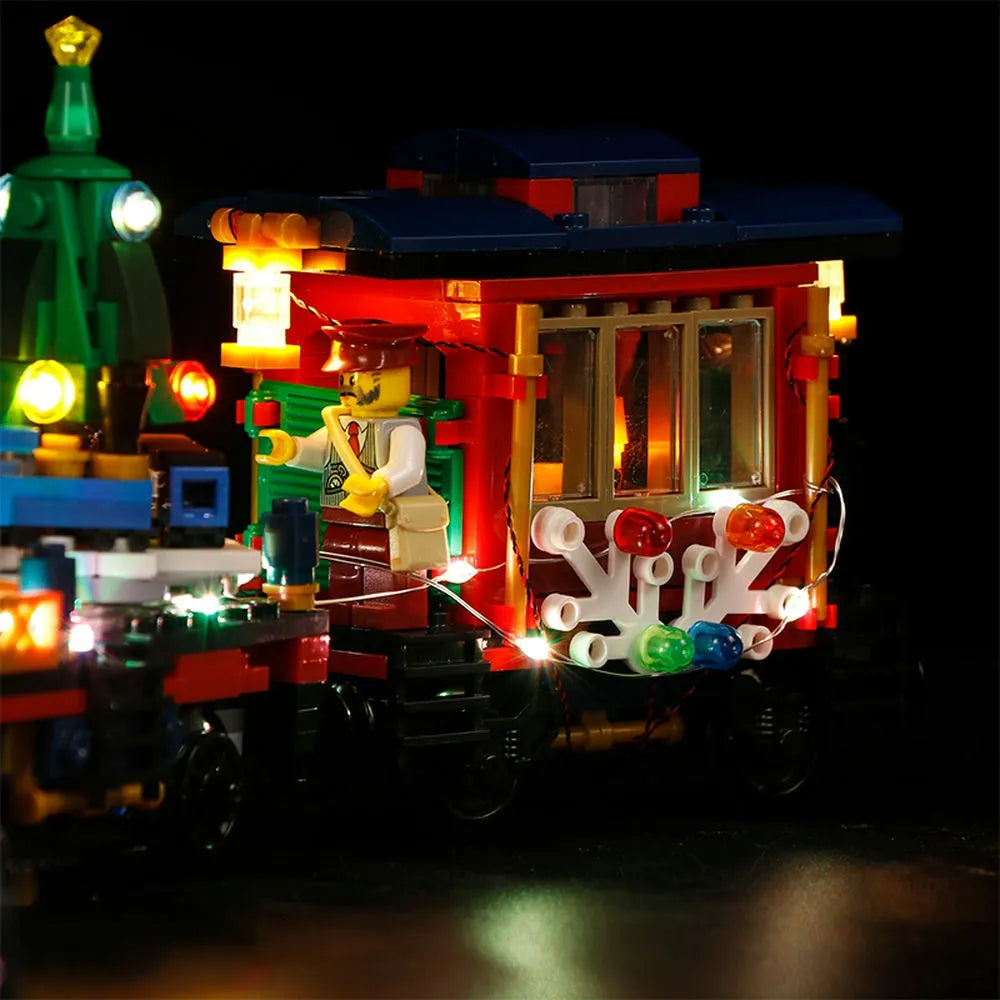 Lights Set DIY LED Lights For 10254 Winter Holiday Train Construction Set Toys - 6