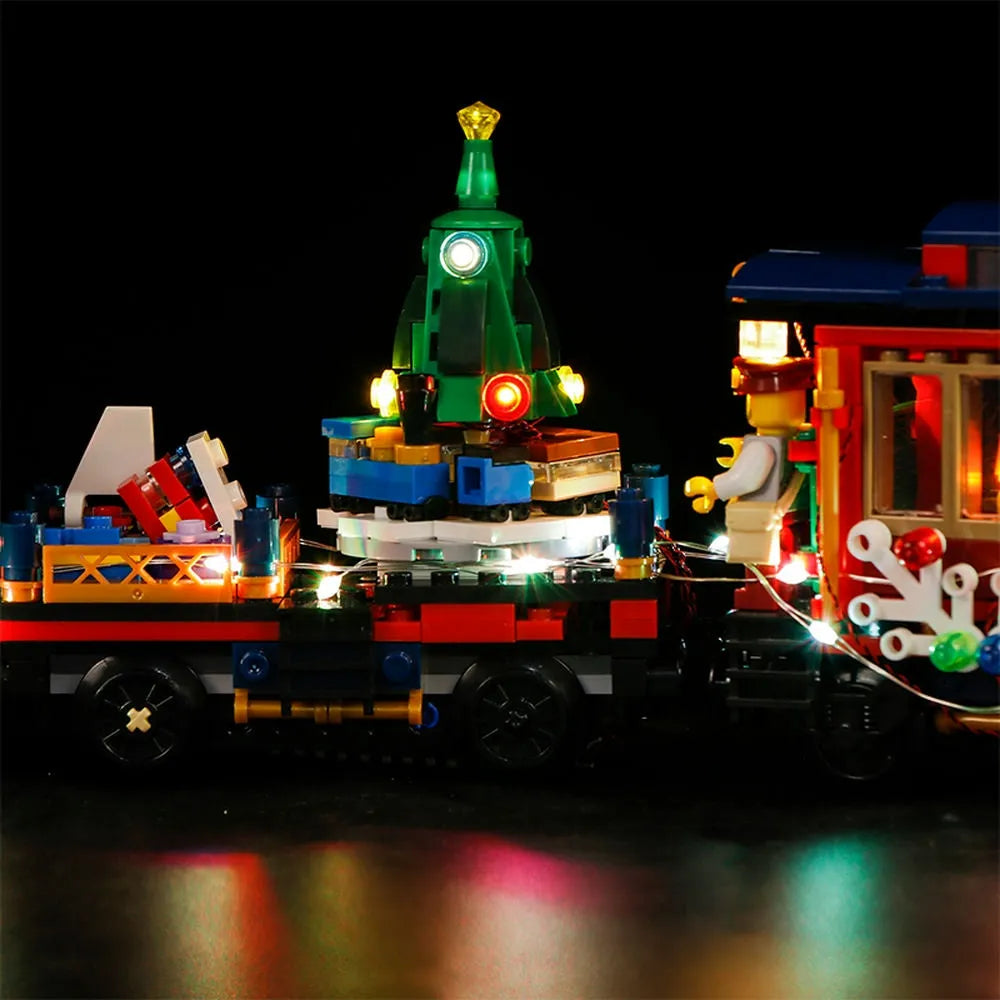 Lights Set DIY LED Lights For 10254 Winter Holiday Train Construction Set Toys - 5