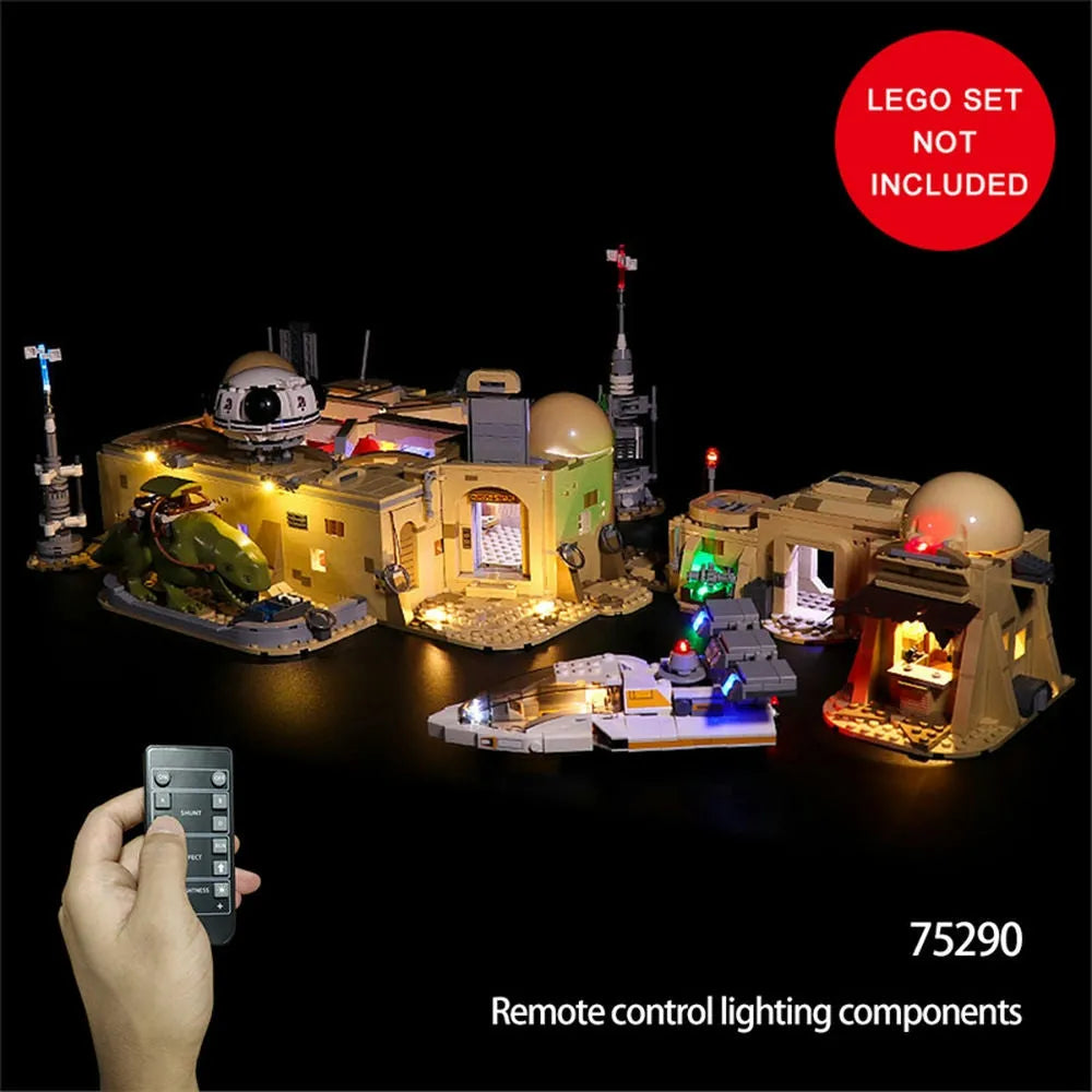 Lights Set DIY LED Lights For 75290 Mos Eisley Cantina Construction Set Toys - 9