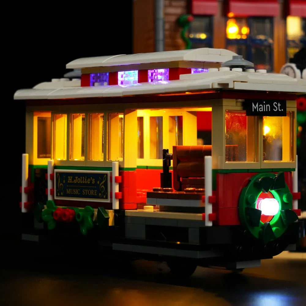 Lights Set DIY LED Lights Kit For 10308 The Holiday Main Street Construction Set Toys - 5