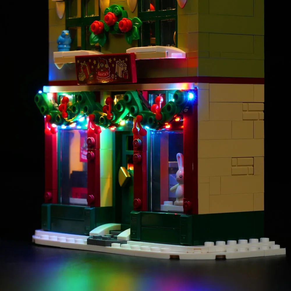 Lights Set DIY LED Lights Kit For 10308 The Holiday Main Street Construction Set Toys - 6