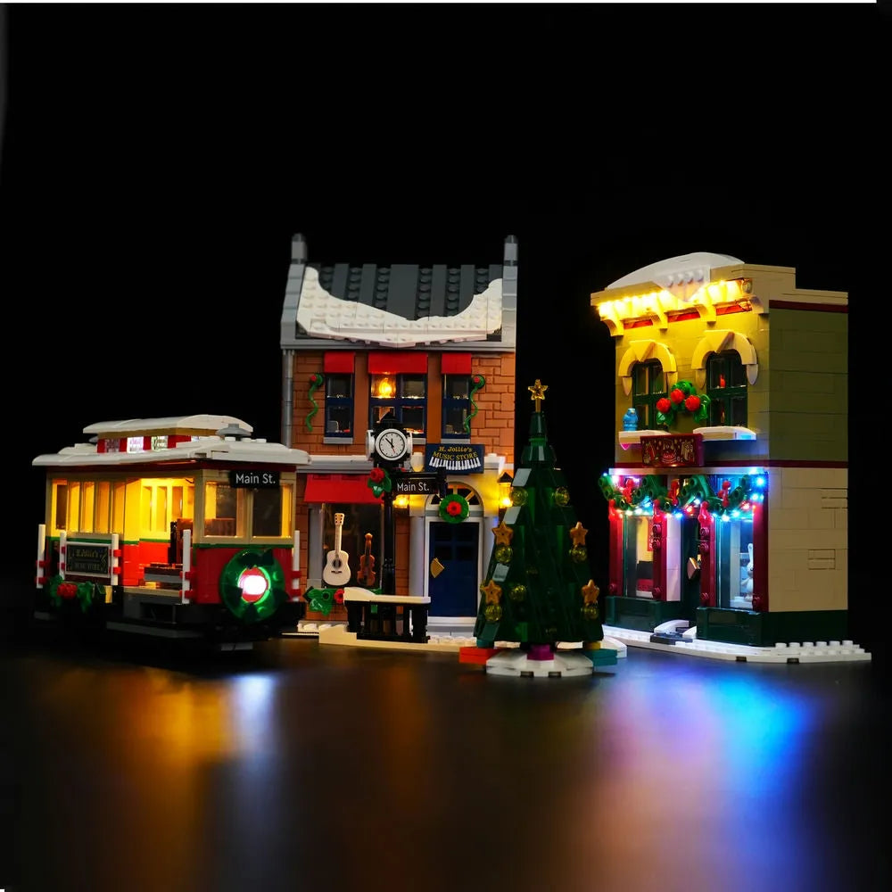 Lights Set DIY LED Lights Kit For 10308 The Holiday Main Street Construction Set Toys - 4