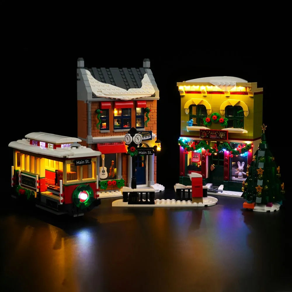 Lights Set DIY LED Lights Kit For 10308 The Holiday Main Street Construction Set Toys - 1