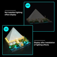 Thumbnail for Lights Set DIY LED Lights Kit For Ideas 21058 The Great Pyramid Construction Set Toys - 2