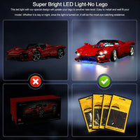 Thumbnail for Lights Set DIY LED Lights Set For 42143 Ferrari Daytona SP3 Construction Set Toys - 3