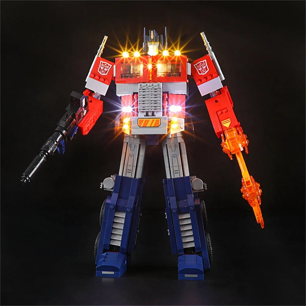 Lights Set DIY Lights Set For Ideas 10302 Optimus Prime Autobot Construction Set Toys - 8