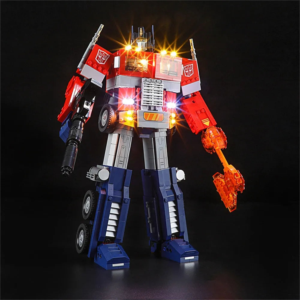 Lights Set DIY Lights Set For Ideas 10302 Optimus Prime Autobot Construction Set Toys - 7