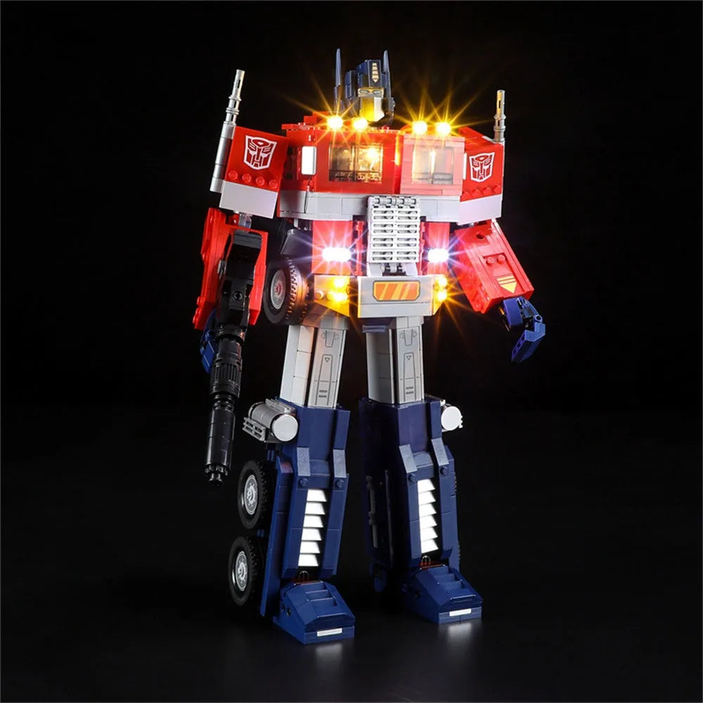 Lights Set DIY Lights Set For Ideas 10302 Optimus Prime Autobot Construction Set Toys - 9