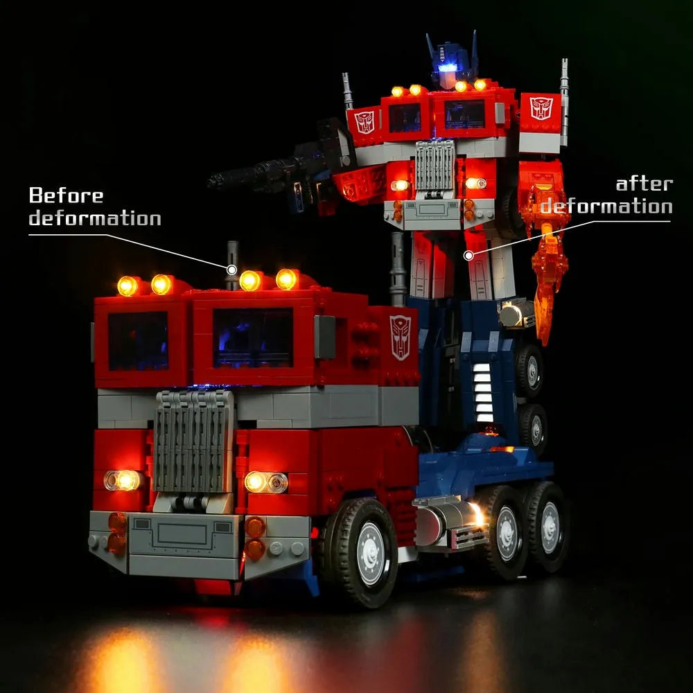 Lights Set DIY Lights Set For Ideas 10302 Optimus Prime Autobot Construction Set Toys - 2