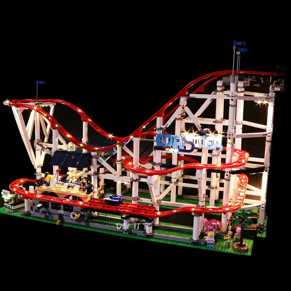 Lights Set LED Light Kit For 10261 Roller Coaster Model Construction Set Toys - 1