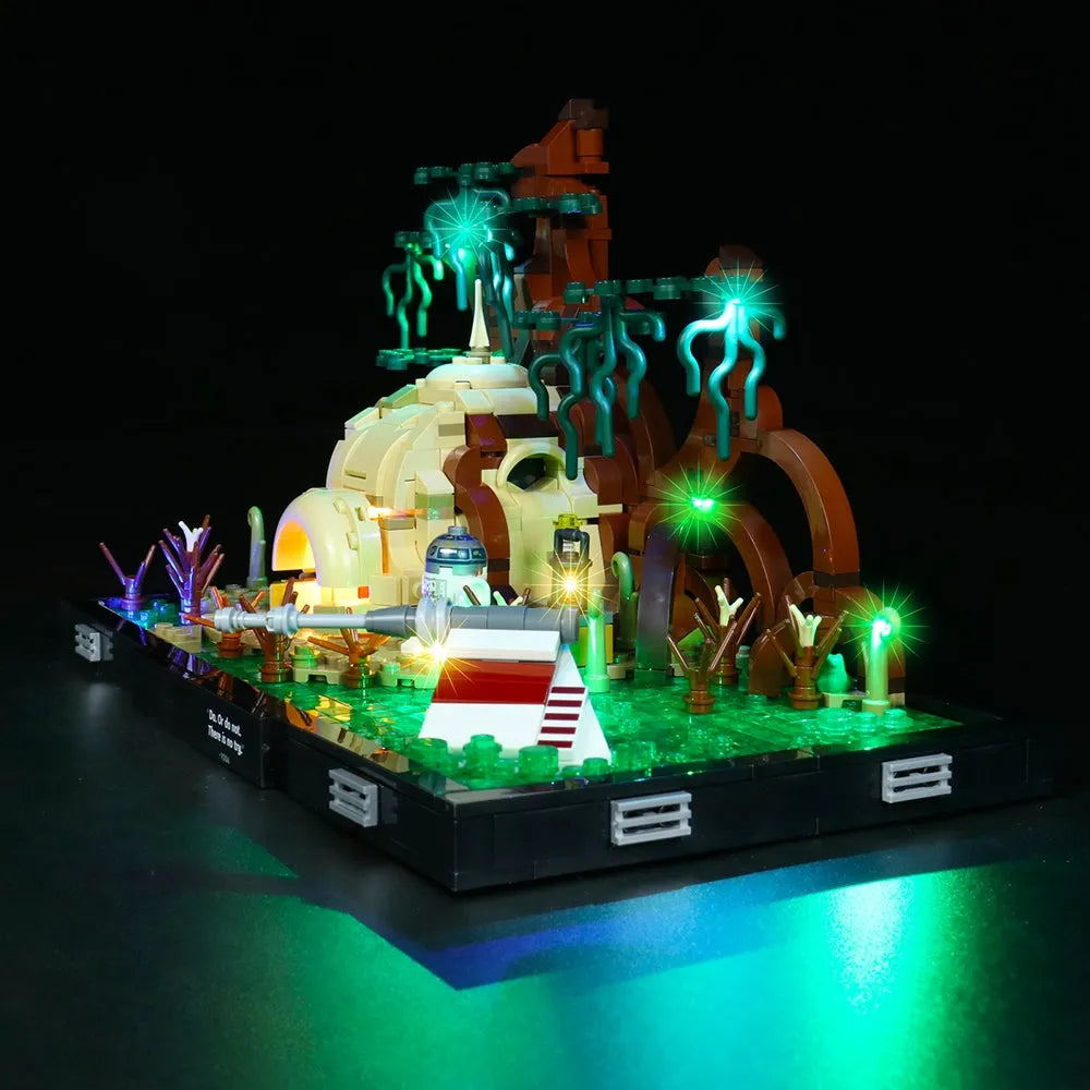Lights Set LED Light Kit For Star Wars 75330 Training Diorama - 5