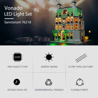 Thumbnail for Lights Set LED Light Kit For Super Hero 76218 Sanctum Sanctorum Construction Set Toys - 2