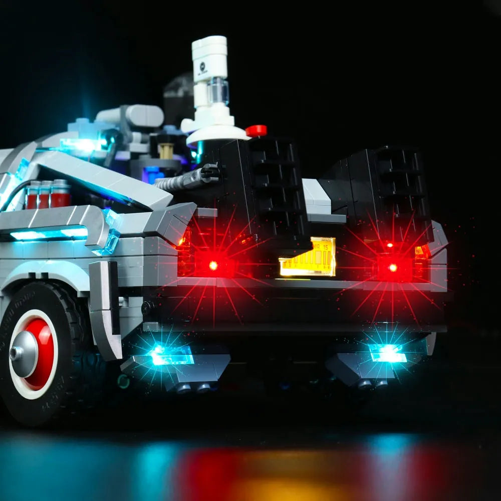 Lights Set LED Light Set For Creator 10300 Back to the Future Time Machine Car Construction Set Toys - 8