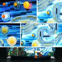 Thumbnail for Lights Set LED Light Set For Ideas 21333 The Starry Night Vincent Van Gogh Construction Set Toys - 8