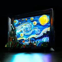 Thumbnail for Lights Set LED Light Set For Ideas 21333 The Starry Night Vincent Van Gogh Construction Set Toys - 6