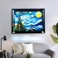 Thumbnail for Lights Set LED Light Set For Ideas 21333 The Starry Night Vincent Van Gogh Construction Set Toys - 11