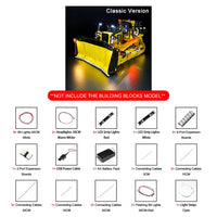 Thumbnail for Lights Set LED Light Set For Technic 42131 Cat D11 Bulldozer Construction Set Toys - 8