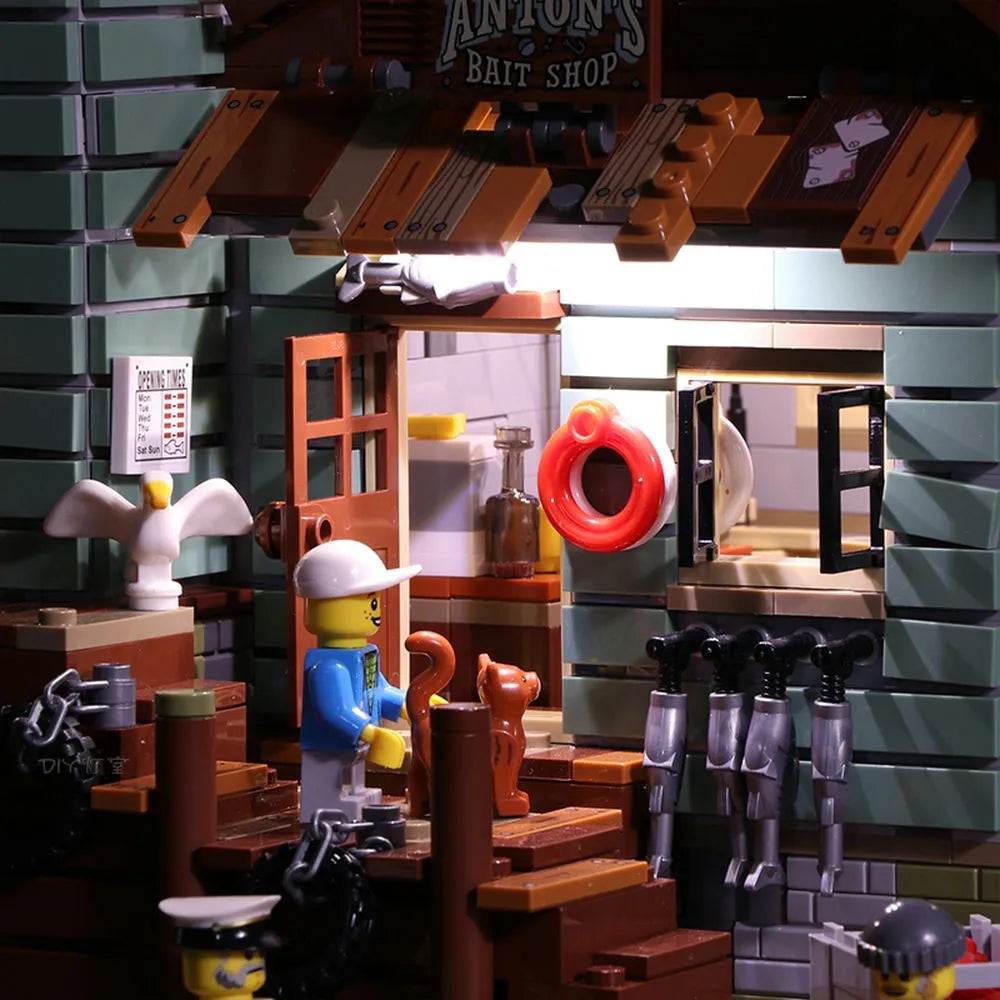 LED Light Kit For LEGOs 21310 Old Fishing Store Building Block Lighting 
