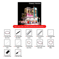 Thumbnail for Lights Set LED Lighting Set For 10260 Downtown Diner Construction Set Toys - 7