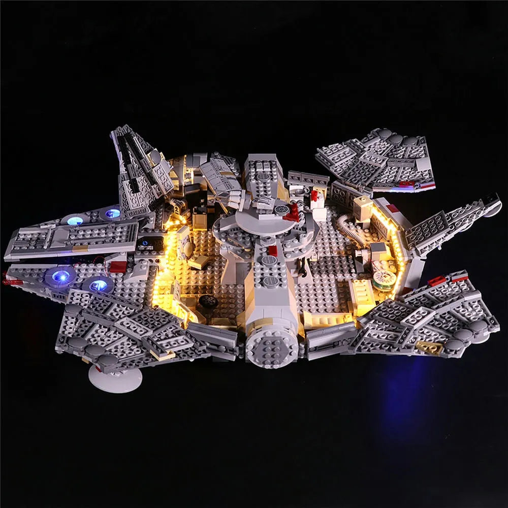 Lights Set LED Lighting Set For 75257 Millennium Falcon Construction Set Toys - 7