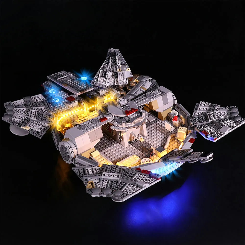 Lights Set LED Lighting Set For 75257 Millennium Falcon Construction Set Toys - 2