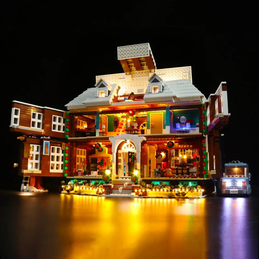 Lights Set LED Lighting Set For Ideas 21330 Home Alone House Construction Set Toys - 4