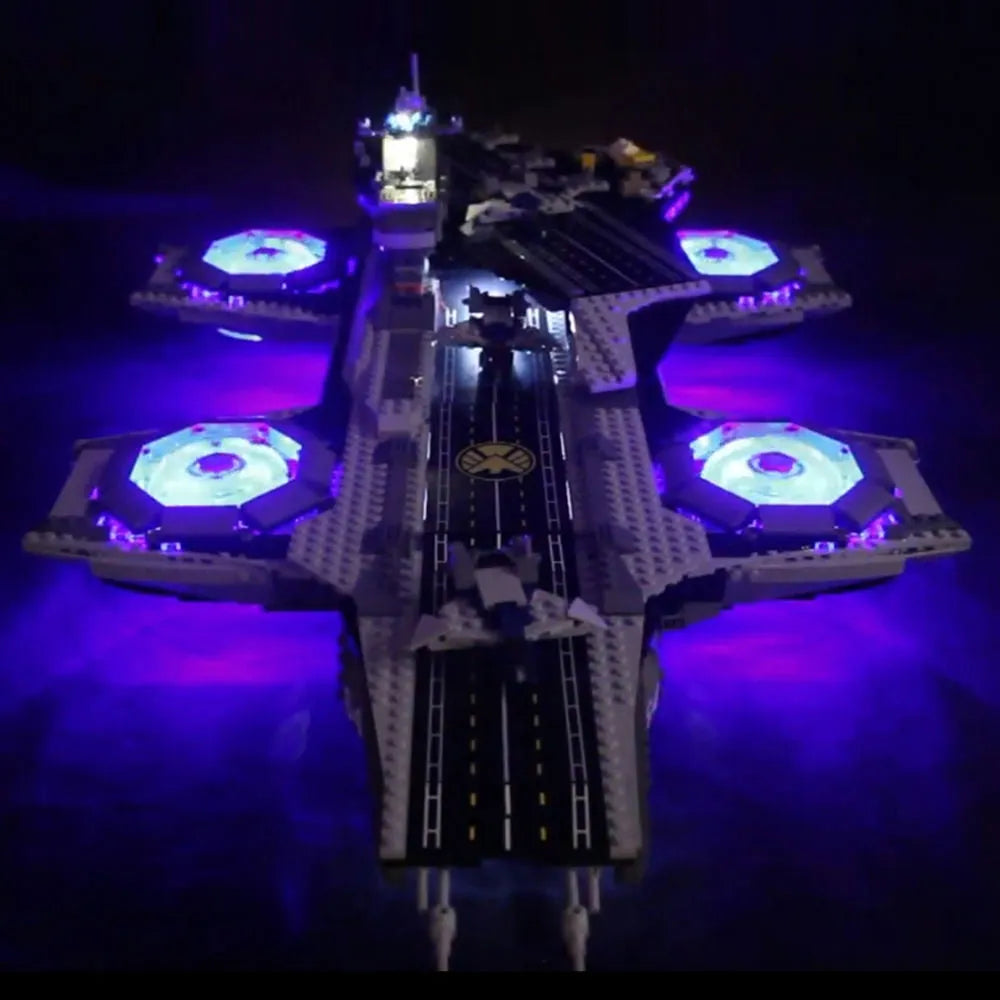 Lights Set LED Lights For 76042 Super Heroes The Shield Helicarrier Construction Set Toys - 1