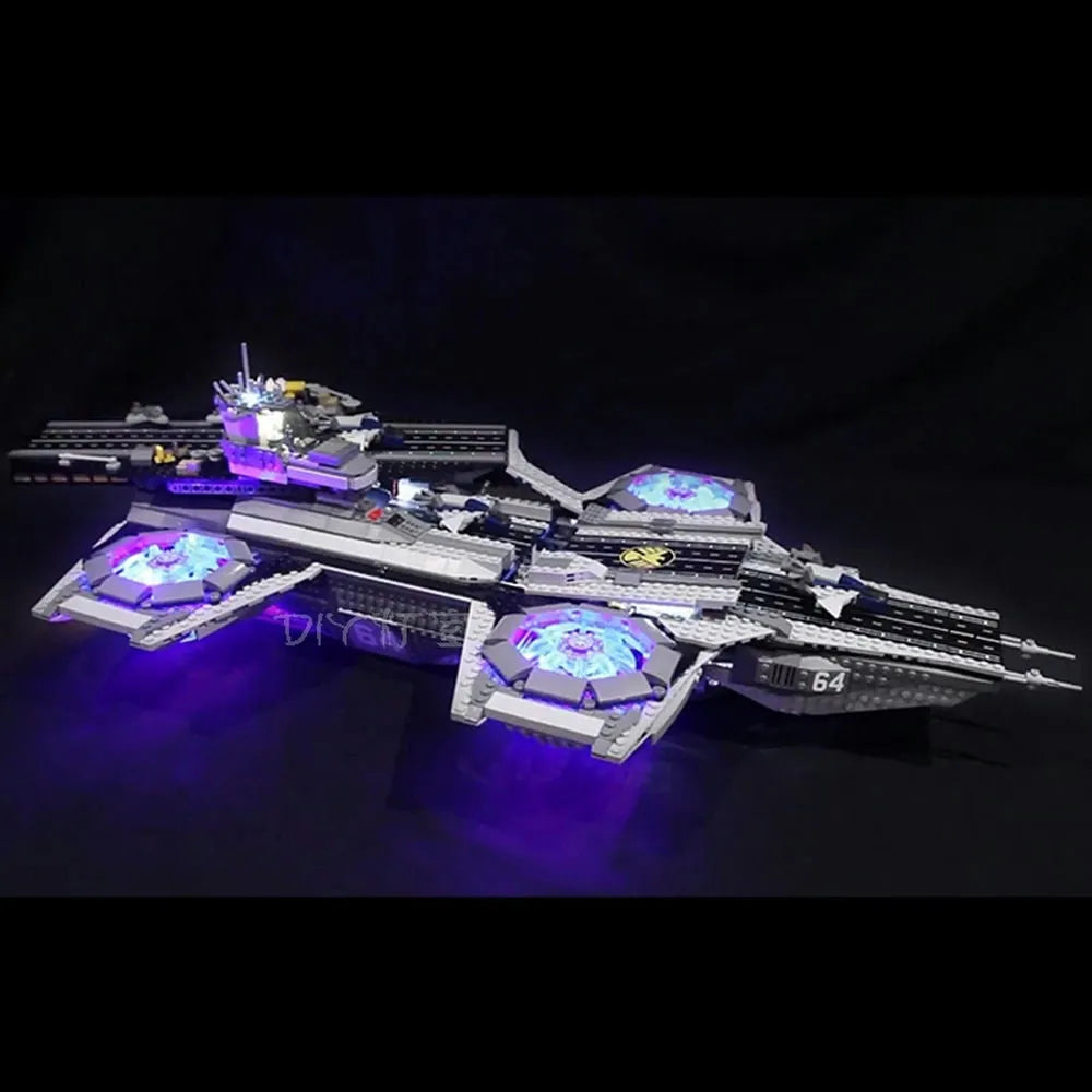 Lights Set LED Lights For 76042 Super Heroes The Shield Helicarrier Construction Set Toys - 2