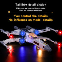 Thumbnail for Lights Set LED Lights For Star Wars 75301 Luke Skywalker X-Wing Fighter Construction Set Toys - 10