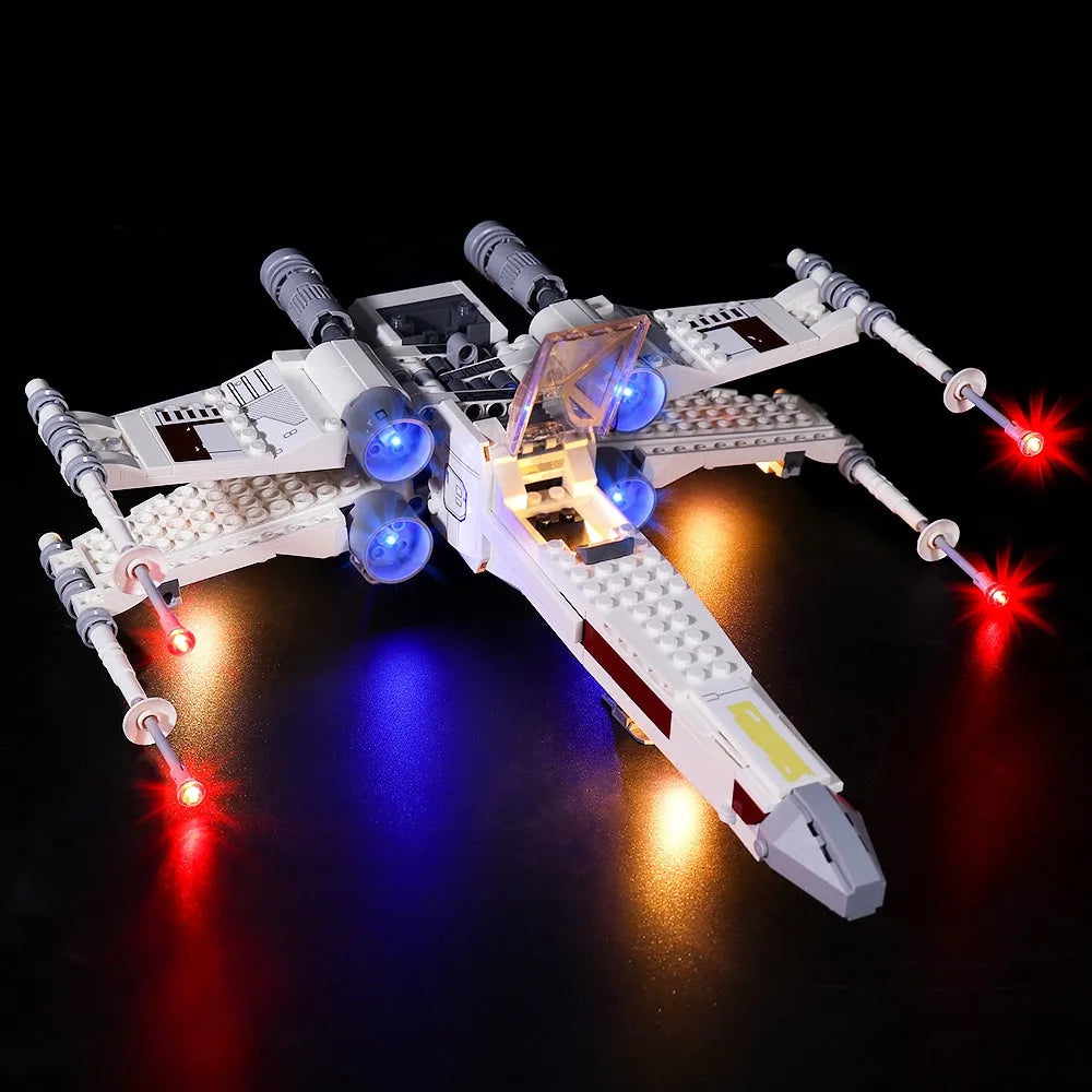 Lights Set LED Lights For Star Wars 75301 Luke Skywalker X-Wing Fighter Construction Set Toys - 8