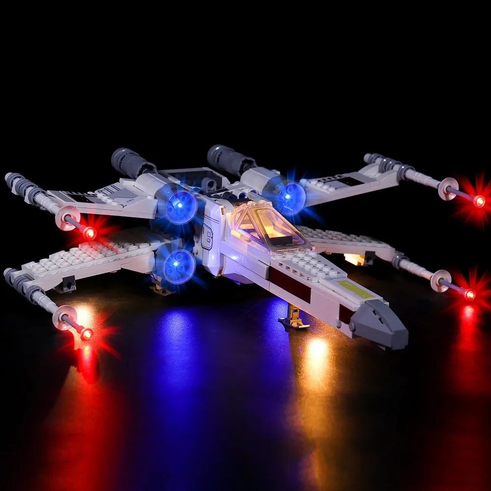 Lights Set LED Lights For Star Wars 75301 Luke Skywalker X-Wing Fighter Construction Set Toys - 6