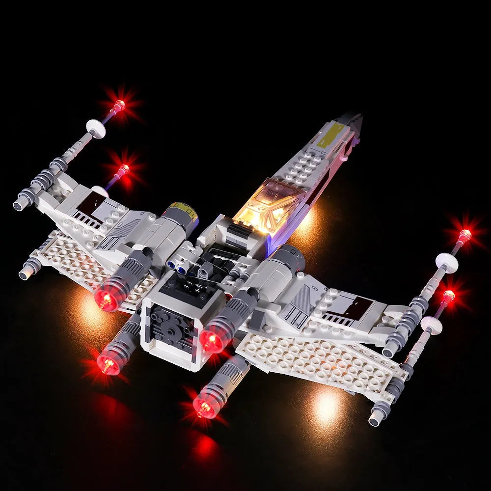 Lights Set LED Lights For Star Wars 75301 Luke Skywalker X-Wing Fighter Construction Set Toys - 5