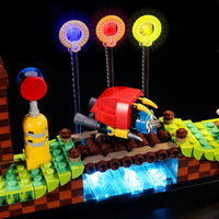 Thumbnail for Lights Set Lights Set For Ideas 21331 Sonic The Hedgehogs Green Hill Construction Set Toys - 5