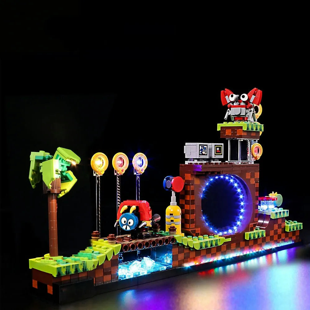 Lights Set Lights Set For Ideas 21331 Sonic The Hedgehogs Green Hill Construction Set Toys - 1