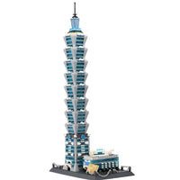 Thumbnail for Building Blocks MOC Architecture Taipei 101 Tower Bricks Toys Construction Set Toys - 4