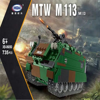 Thumbnail for Building Blocks Military WW2 M113 Amphibious Transport Vehicle Bricks Toys Construction Set Toys - 2