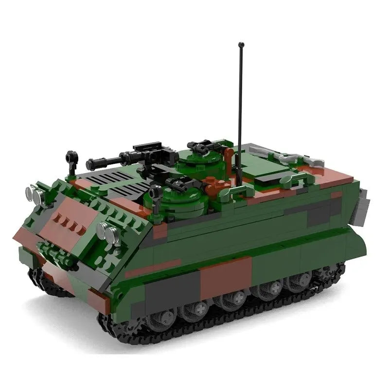 Building Blocks Military WW2 M113 Amphibious Transport Vehicle Bricks Toys Construction Set Toys - 1