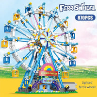 Thumbnail for Building Blocks MOC Creator City Rotating Ferris Wheel Bricks Kids Toys - 2