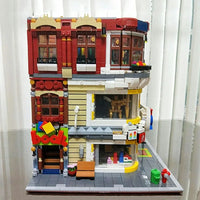 Thumbnail for Building Blocks MOC Creator Expert City Toys and Bookstore Shop Bricks Toy Construction Set Toys - 8