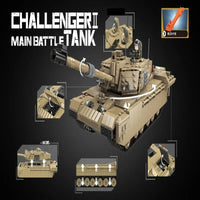 Thumbnail for Building Blocks MOC Military Challenger 2 Main Battle Tank Bricks Toys Construction Set Toys - 4