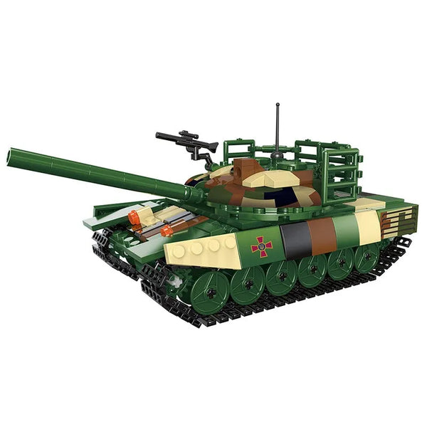 MOC Military WW2 T72 Main Battle Tank Bricks Kids Toys