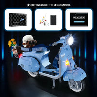 Thumbnail for Lights Set DIY LED Light Kit For 10298 Vespa 125 Construction Set Toys - 3